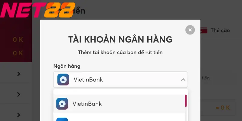 Nạp rút tiền net88